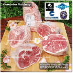 Lamb LEG BONELESS frozen HALF CUT AS STEAKS 2.5cm 1" 1.5-1.8kg 4-5pcs (price/kg) any brand in stock Australia Midfield Wammco WhiteStripe McHerd